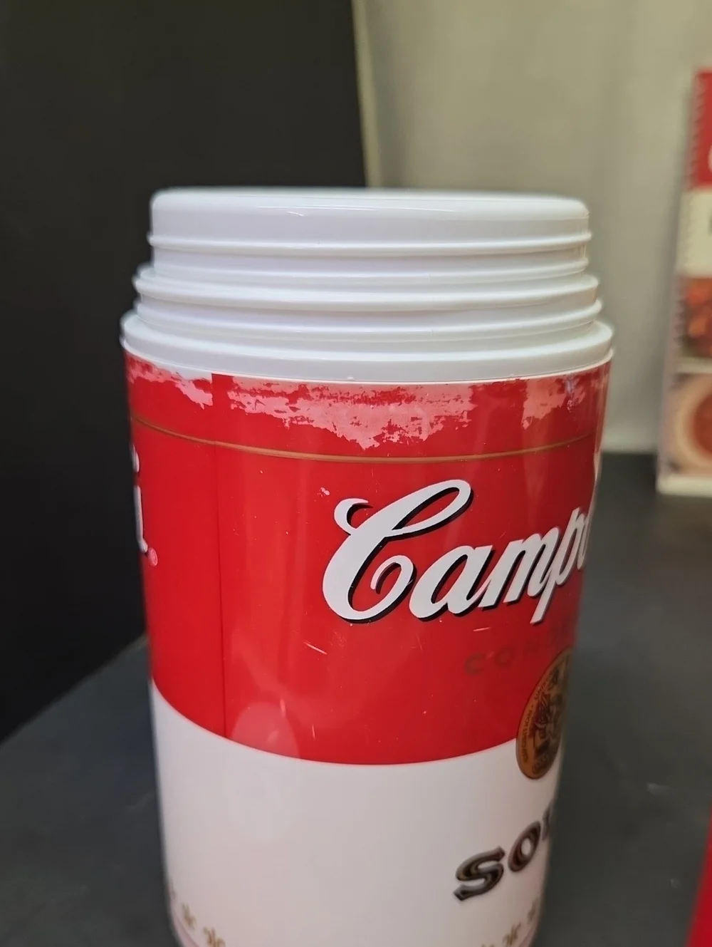 Campbell's Soup Thermos And 2 Dolly Dangle Mugs, 5 Recipe Books